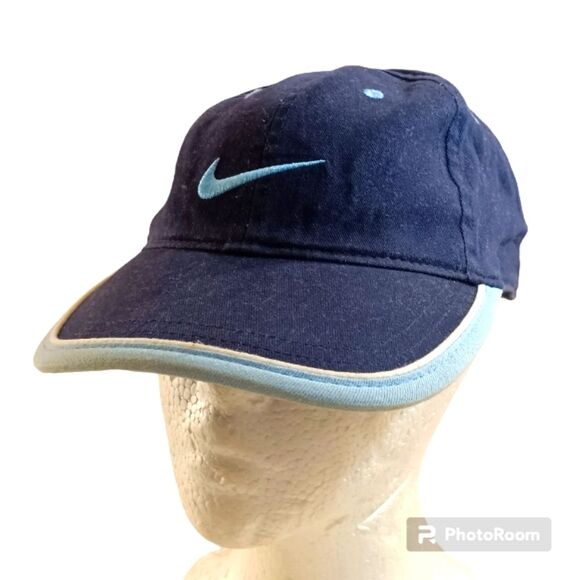 Nike Blue Swoosh Just Do It Baseball Cap 4-7 - Picture 1 of 3